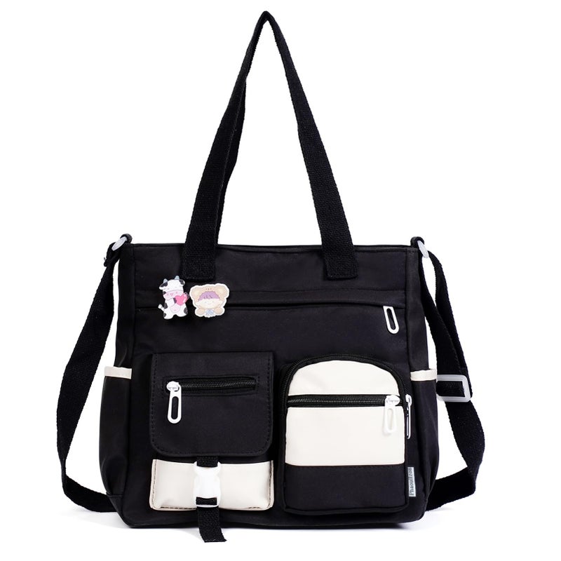 Phaoullzon Crossbody Cute Bag for Teens Kawaii Messenger Purse Nylon Shoulder School Tote Bags - Image 1