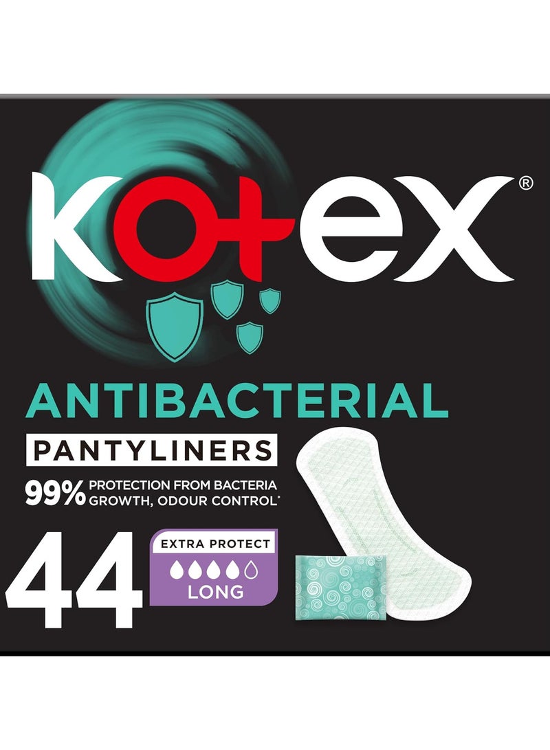 Kotex Anti Bacterial Long PantyLiners - 44 Pantyliners - Image 3