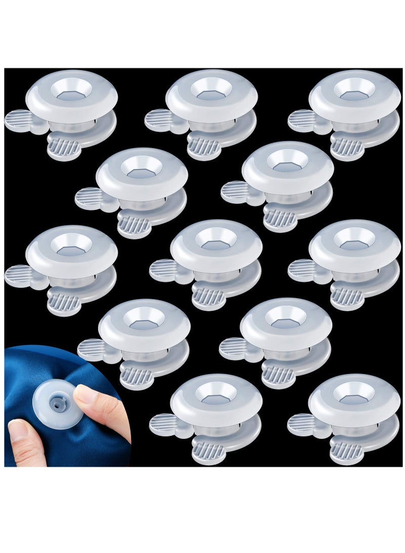 Duvet Comforter Clips, Plastic Quilt Clip Prevent Displacement, Quilt Cover Corner Clip Fastener for Duvet Sheet Blankets 12 Pcs - Image 1