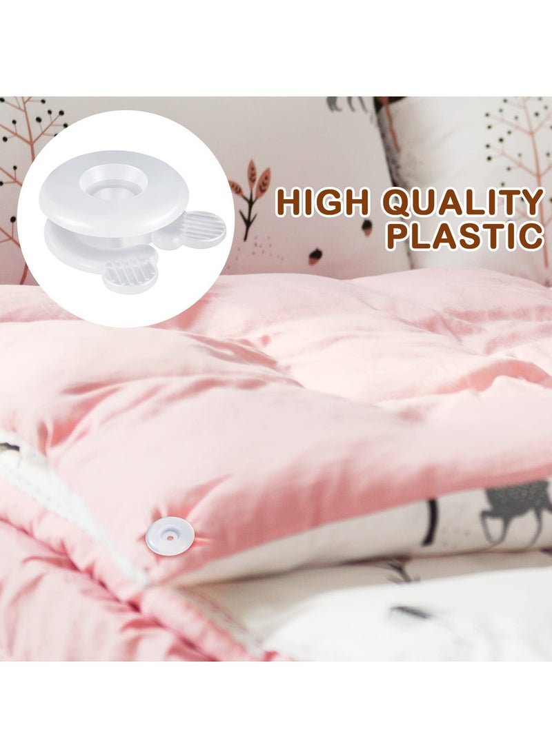 Duvet Comforter Clips, Plastic Quilt Clip Prevent Displacement, Quilt Cover Corner Clip Fastener for Duvet Sheet Blankets 12 Pcs - Image 2