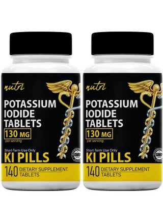 Potassium Iodide Radiation Tablets 130 Mg (2 Pack) (280 Tablets) Exp 10/2032 Potassium Iodine Tablets For Radiation Ki Pills Potassium Iodine Pills Yodo Naciente Anti Nuclear Fallout Pills - pzsku/ZA104B1F28E04C07DBE12Z/45/_/1690365171/0ba9e544-0053-4a1d-bbeb-0090d7065ab3