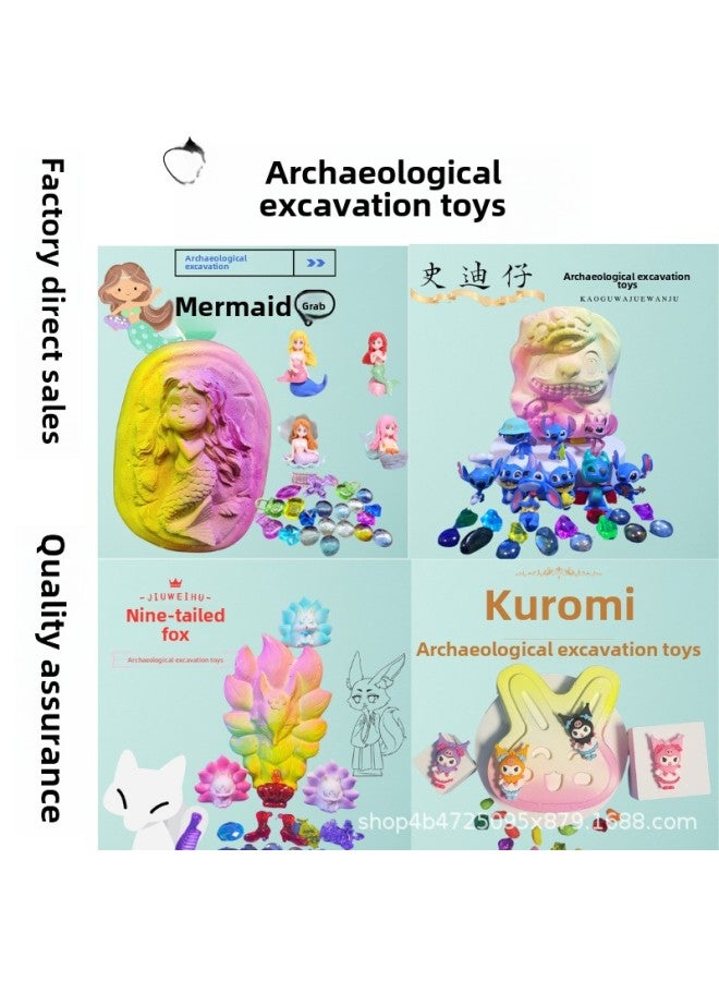 Fun Puzzle Archaeological Excavation Toys Children's Blind Box Handmade Gem Toys Stereo Ornaments Wholesale-Color:Magic Gem To Send Digging Tools - Image 2