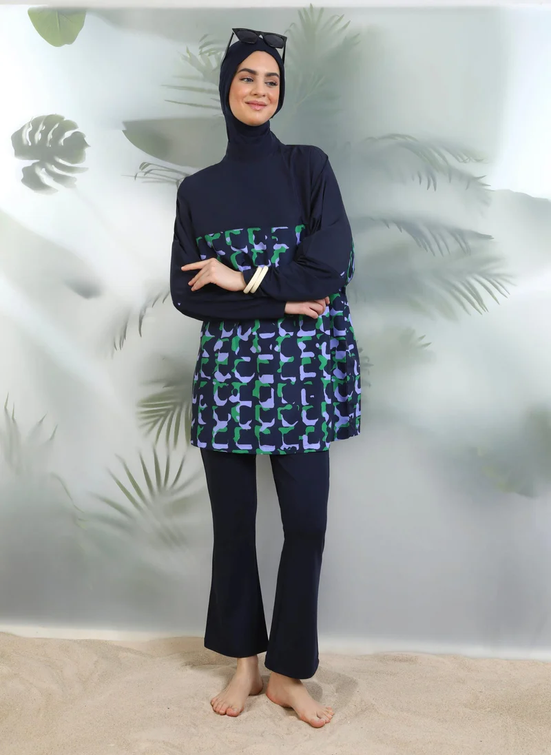 Mayo Bella by Modanisa Navy Blue - Burkini - Mayo Bella