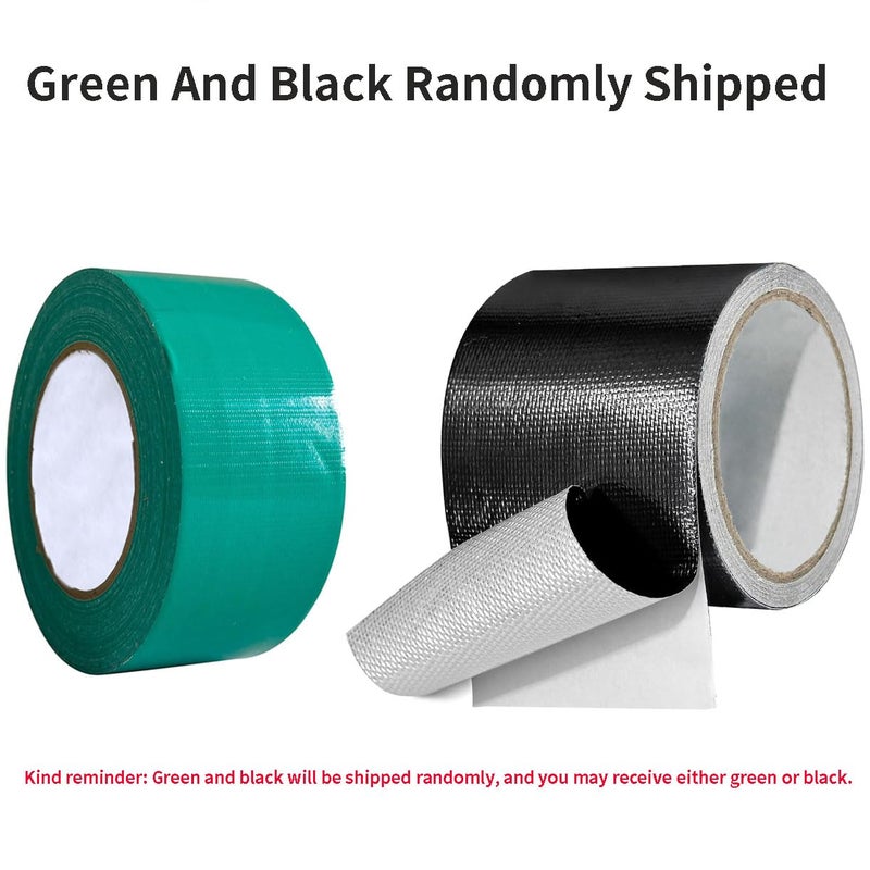 Odluzy Awning Repair Tape for Tarp, 3''X26ft Heavy Duty Waterproof Fabric Repair Tape, Tent, Tarp, Sail and Boat Cover Outdoor Repair Patch, UV proof, Multipurpose Black, Green And Black Randomly Shipped - Image 2