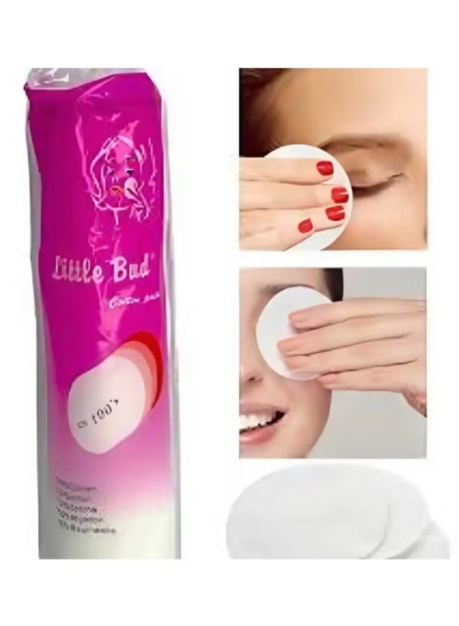 3 Pieces Cotton Rounds Makeup Remover Pads 3*100 Pieces - Image 2