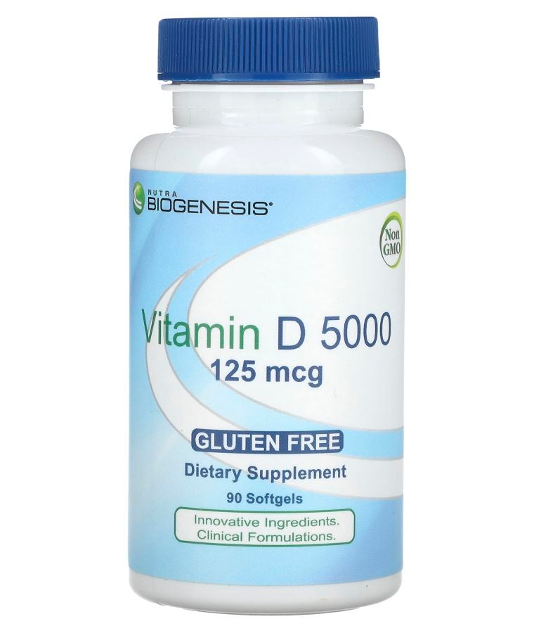 Nutra BioGenesis Vitamin D 5000 125 mcg 90 Softgels