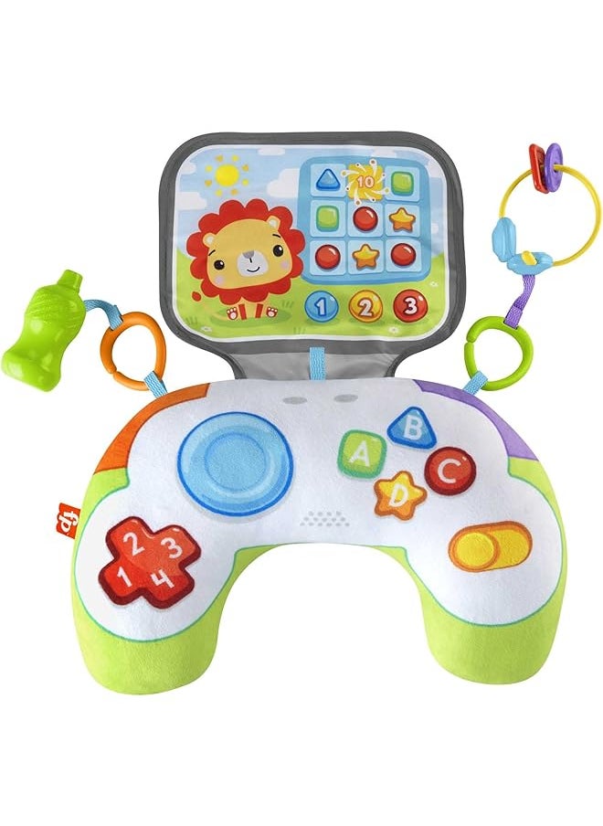 Fisher-Price Littlest Gamer Tummy Wedge Sensory Tummy Time Baby Toy  - Image 1