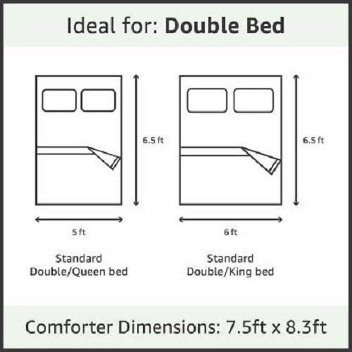 VIVEA RESERVE Premium 220Gsm Double Bed Ac Comforter Soft Cotton Quilt For All Seasons Reversible Lightweight Includes 1 Comforter For Double Bed (90 X100Inch, Golden,300Tc)Quilt, Comforter,1Piece - Image 3