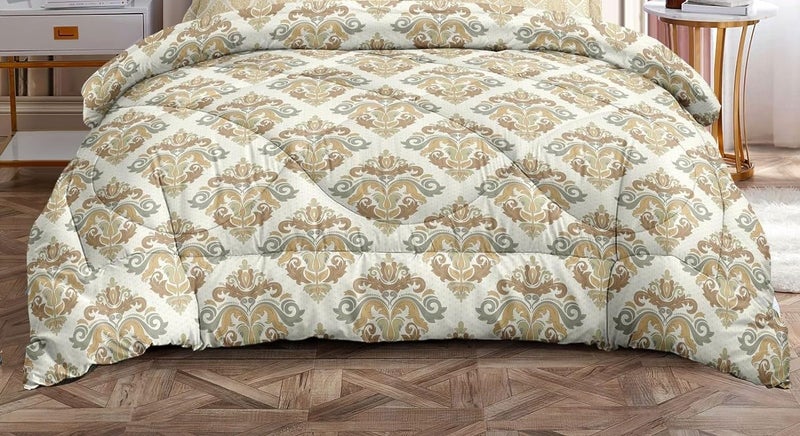 VIVEA RESERVE Premium 220Gsm Double Bed Ac Comforter Soft Cotton Quilt For All Seasons Reversible Lightweight Includes 1 Comforter For Double Bed (90 X100Inch, Golden,300Tc)Quilt, Comforter,1Piece - Image 2