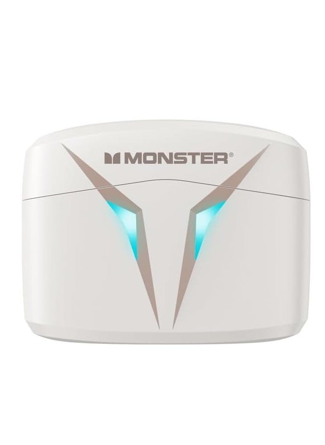 Monster - White Monster XKT06 TWS 5.2 Wireless Headphones Superior Sound Seamless Connectivity - Image 1