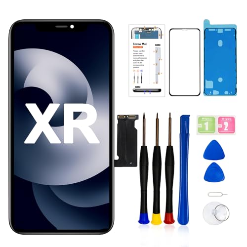 LMQ for iPhone XR Screen Replacement 61inch3D Touch Screen LCD Display Digitizer Assembly with Repair Tools Tempered Glass A1984A2105A2106A2108 - Image 1