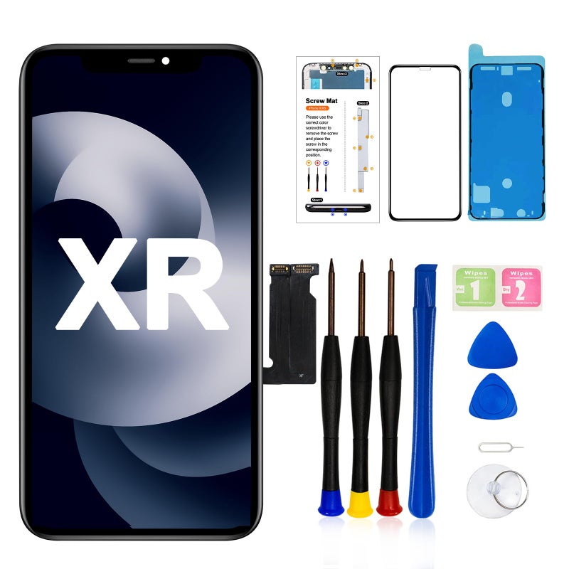 LMQ for iPhone XR Screen Replacement 61inch3D Touch Screen LCD Display Digitizer Assembly with Repair Tools Tempered Glass A1984A2105A2106A2108 - Image 2