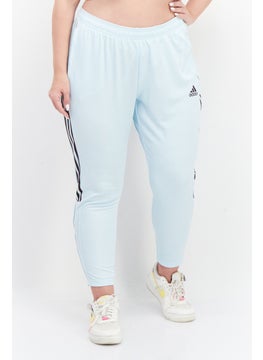 Women Plus Size Brand Logo Training Track Pant, Blue