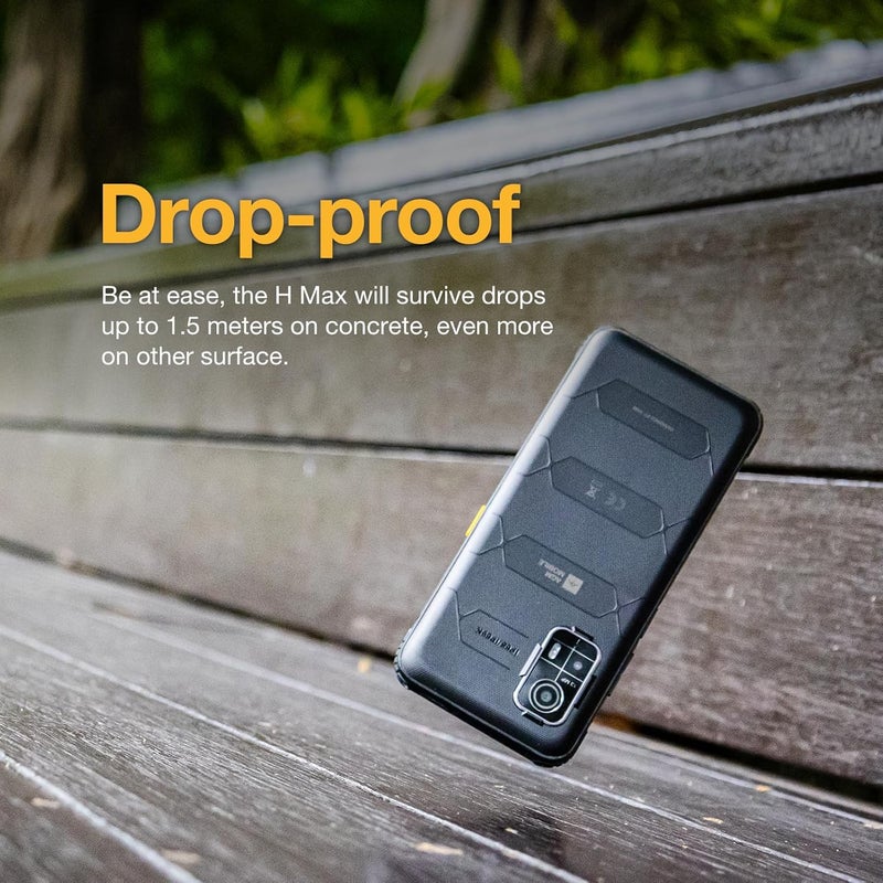 AGM H Max 4G Rugged Smartphone Unlocked,Android 14, 4GB+128GB,10000mAh | 6.56” HD+ Display｜IP68｜IP69K｜Face ID｜ Dual SIM｜NFC｜Outdoor Phone - Image 3