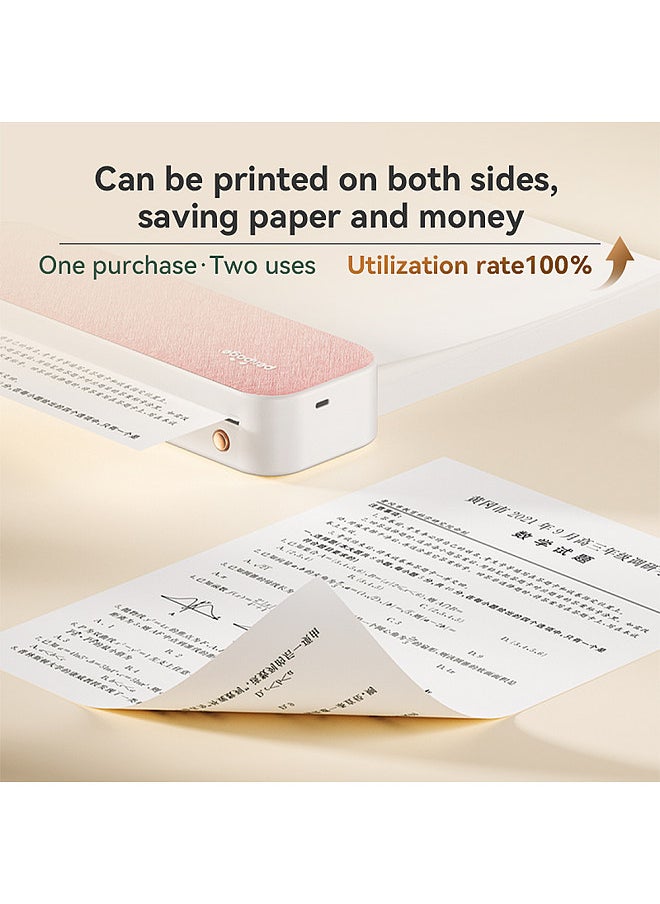 PeriPage - A4 Thermal Paper Double Side Printing Paper Continuous Folding 210x297mm(8.26x11.69inch) 100 Sheets BPA-free Suitable for A40 P40 Thermal Printer Perfect - Image 1