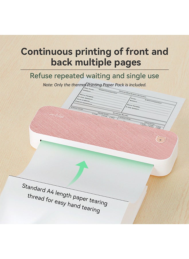 PeriPage - A4 Thermal Paper Double Side Printing Paper Continuous Folding 210x297mm(8.26x11.69inch) 100 Sheets BPA-free Suitable for A40 P40 Thermal Printer Perfect - Image 1