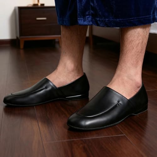 L.B. Evans Mens Duke Opera Slip On Casual Slippers Casual - Black - Size 10 D - Image 2