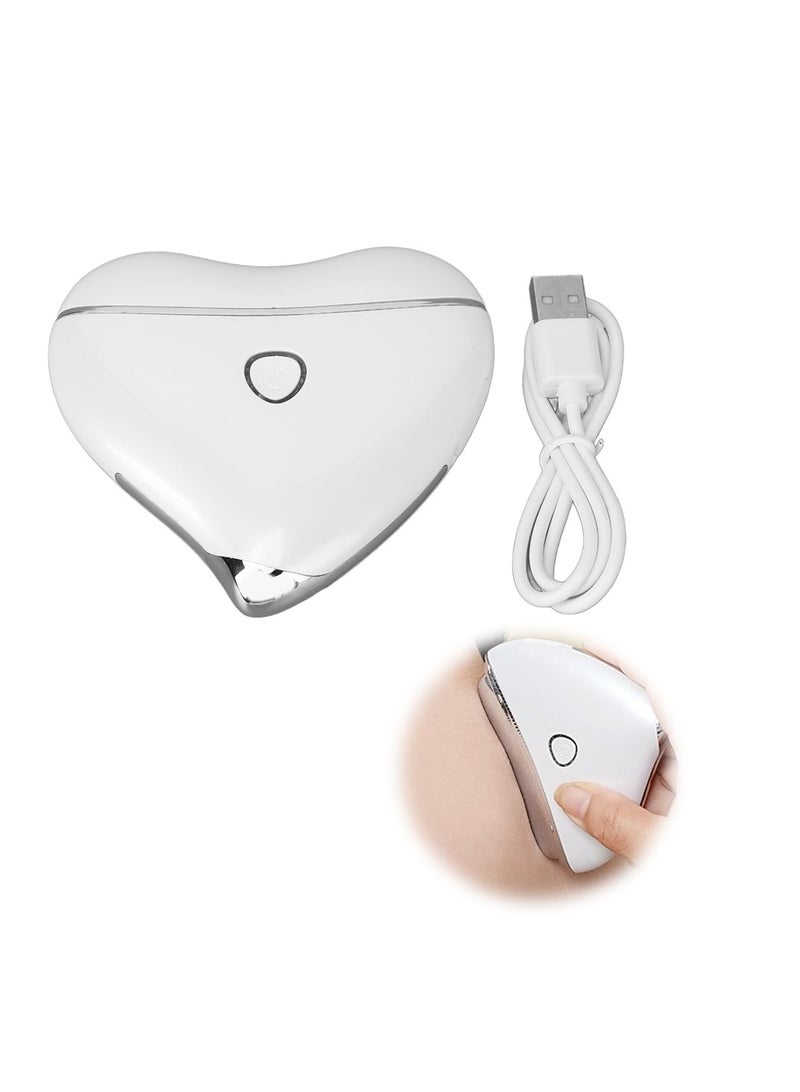 SYOSI Scraping Face Massager, Electric Portable Heated Beauty Instrument, USB Charging, White, Scraping Instrument for Face and Body  - Image 1
