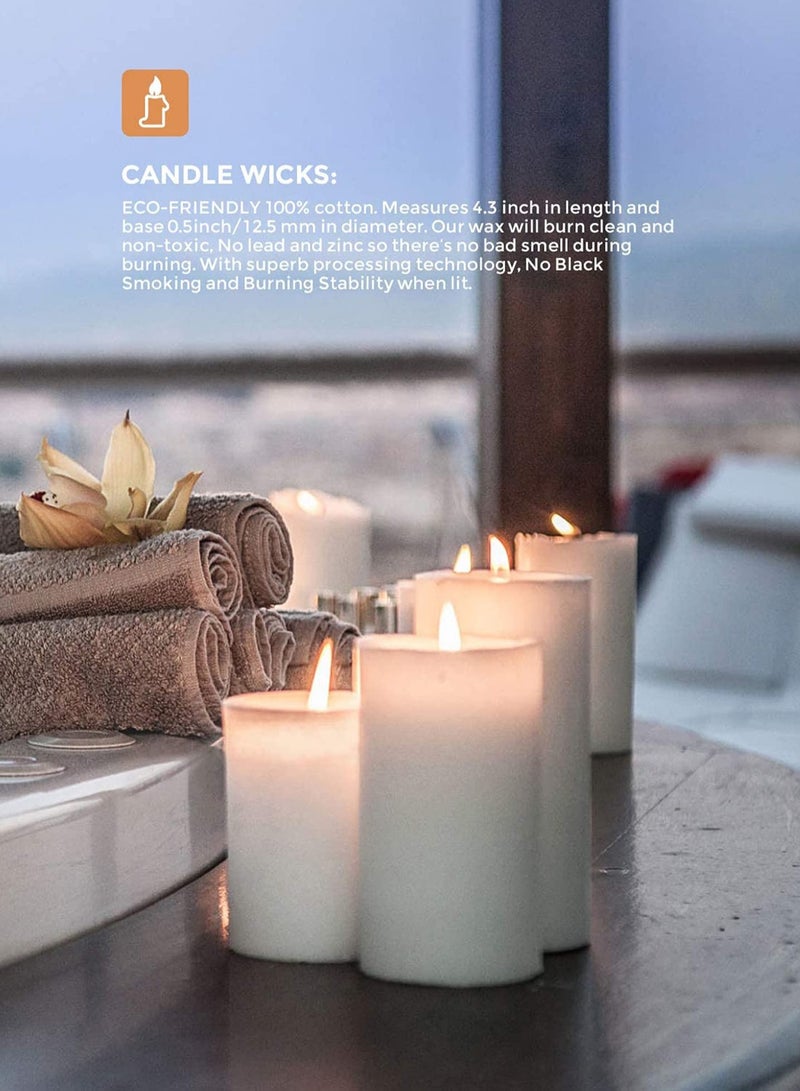 SOLARAE Candle Making Kit DIY Craft Tools for Adult,1 PCS Candle Make Pouring Pot, 60 PCS Candle Wicks and Candle Wicks Sticker and 2 PCS 3-Hole Candle Wicks Holder - Image 5