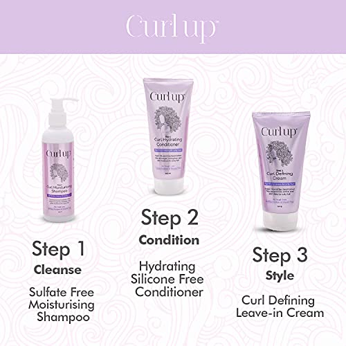 Curl Up Curl Care Bundle with Curly Hair Shampoo, Conditioner and Leave in Curl Defining Cream | For Dry Frizzy, Wavy & Curly Hair | Sulphate Paraben & Silicone Free- Combo of 3 - Image 3