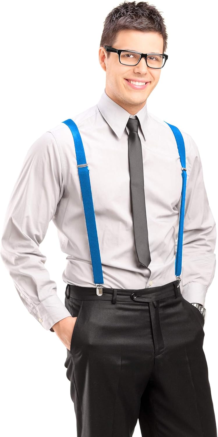 Trilece Suspenders for Men - Adjustable Elastic Mens Suspenders with Heavy Duty Strong Clips - Image 4