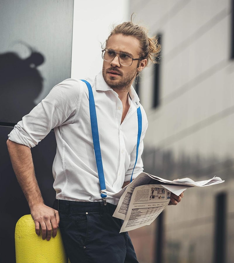 Trilece Suspenders for Men - Adjustable Elastic Mens Suspenders with Heavy Duty Strong Clips - Image 5