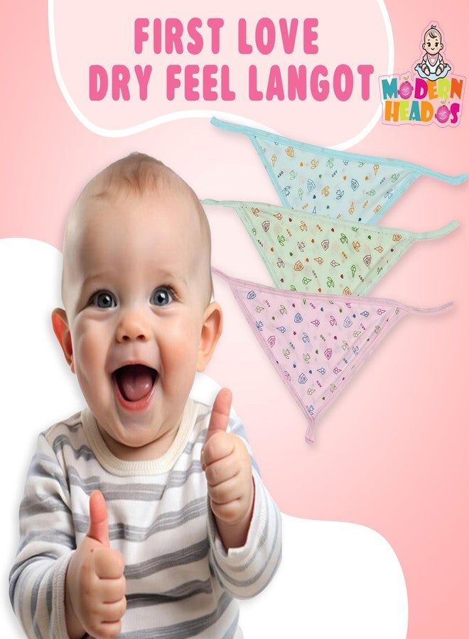 Modern Heados Hosiery Cotton Langot Combo Washable Reusable Hosiery Cotton Diaper, Nappy, Langot For New Born Baby Pack of 6 (MDLL_04) - Image 3