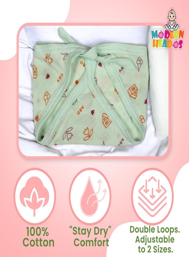 Modern Heados Hosiery Cotton Langot Combo Washable Reusable Hosiery Cotton Diaper, Nappy, Langot For New Born Baby Pack of 6 (MDLL_04) - Image 4