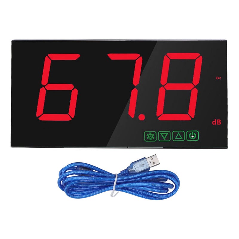 Digital Sound Level Meter 30 130dB USB Powered Wall Mounted High Accuracy - Image 2