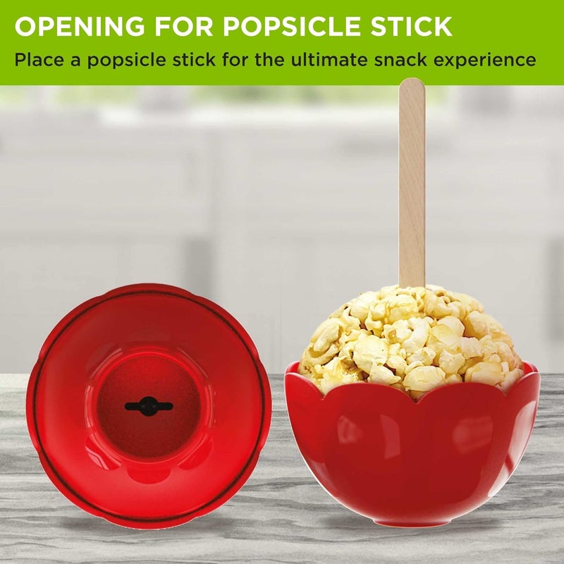 Ecolution Micro-Pop Popcorn Ball Maker Set, Create the Perfect Sized Treats, Made Without BPA, Mess-Free & Dishwasher Safe, 4-Piece Set, Multicolor - Image 5