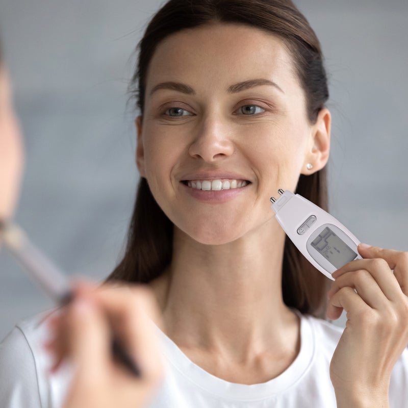 💄 جهاز قياس رطوبة البشرة محمول ومتين مع شاشة مضيئة - Image 2