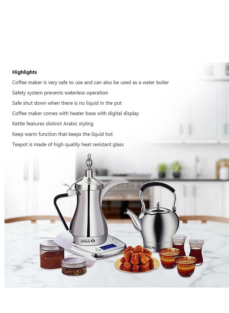Gulf Dalla - Gulf Dalla Electric Arabic Coffee & Tea Maker Machine 1 Liter 1000 Watt - Image 1
