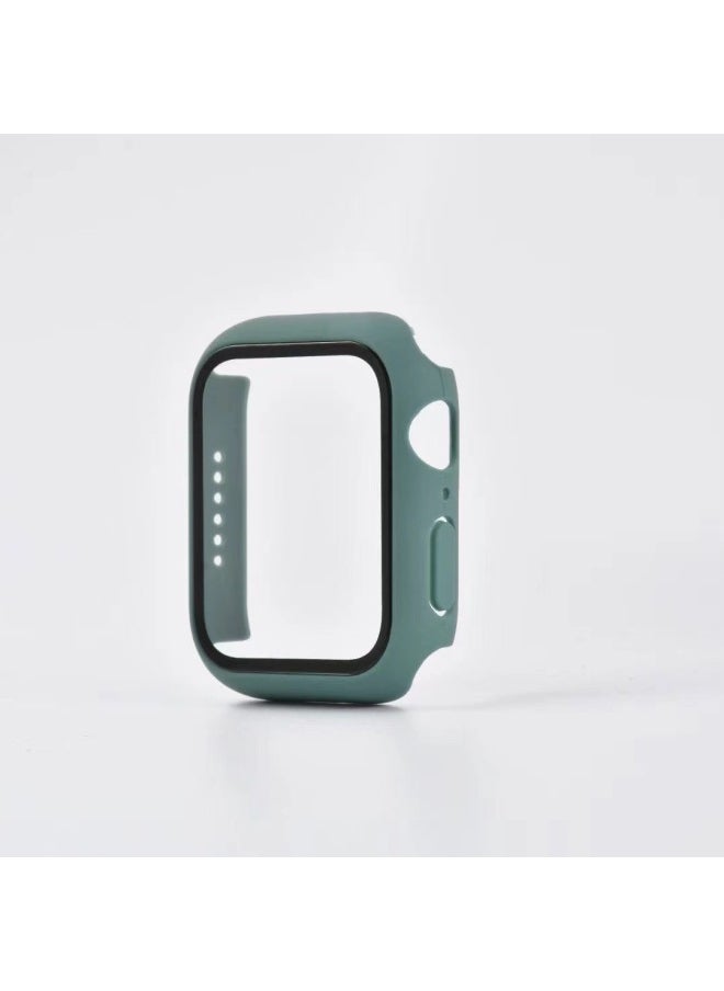 Generic - Applicable To Apple Iwatch8/9/10 Watch Case PC Case Film Integrated Protective Case Ultra3 49mm Protective Case-Color:Pine Needle Green-Exterior Dimension:S10 42mm With Packaging - Image 1