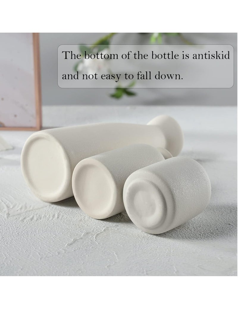 رات سو زهرية سيراميك مجموعة من 3 زهرية صغيرة للزهور للزهرية مودرن بوهو مزهرية مودرن زهرية ديكور مودرن زهرية العشب زهريات مجففة زهريات طاولة غرفة المعيشة رفوف زهريات مركز الزهرية زهرية - Image 4