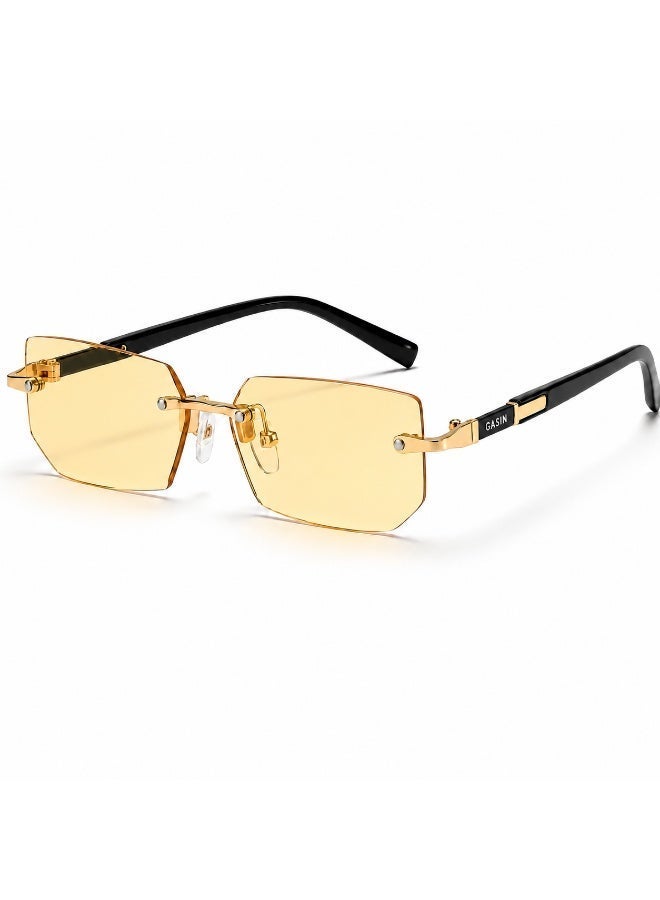 Gasin New Rimless Fashion Trend Sunglasses Personalized Sunglasses UV Protection Unisex - Image 1