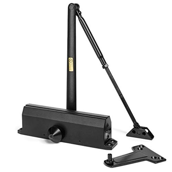 Dynasty Hardware Door Closer, Grade 1 Heavy Duty Commercial Hydraulic Closer, Self-Closing, Adjustable Spring Size 3-6, ADA Compliant, Surface Mount, Sprayed Duronotic Bronze, Series 1636 - Image 2