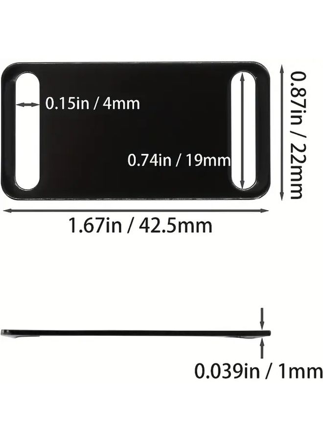 Black Aluminum Multi-Colored Engraved Blanks For Pet ID Tags Metal Crafts - Image 3