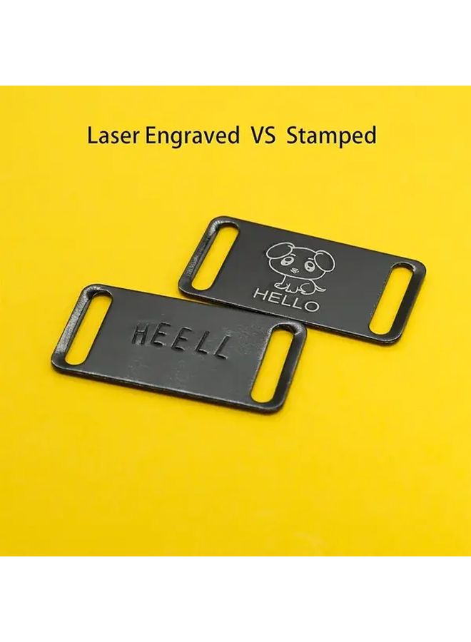 Black Aluminum Multi-Colored Engraved Blanks For Pet ID Tags Metal Crafts - Image 4
