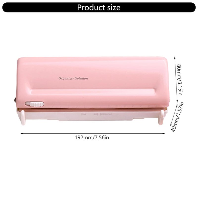 ثقب الورق اليدوي الرمادي 6 و 9 ثقب للمستندات المدرسية والمكتبية - Image 4