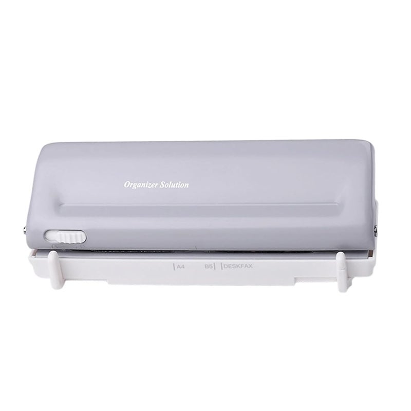 ثقب الورق اليدوي الرمادي 6 و 9 ثقب للمستندات المدرسية والمكتبية - Image 2