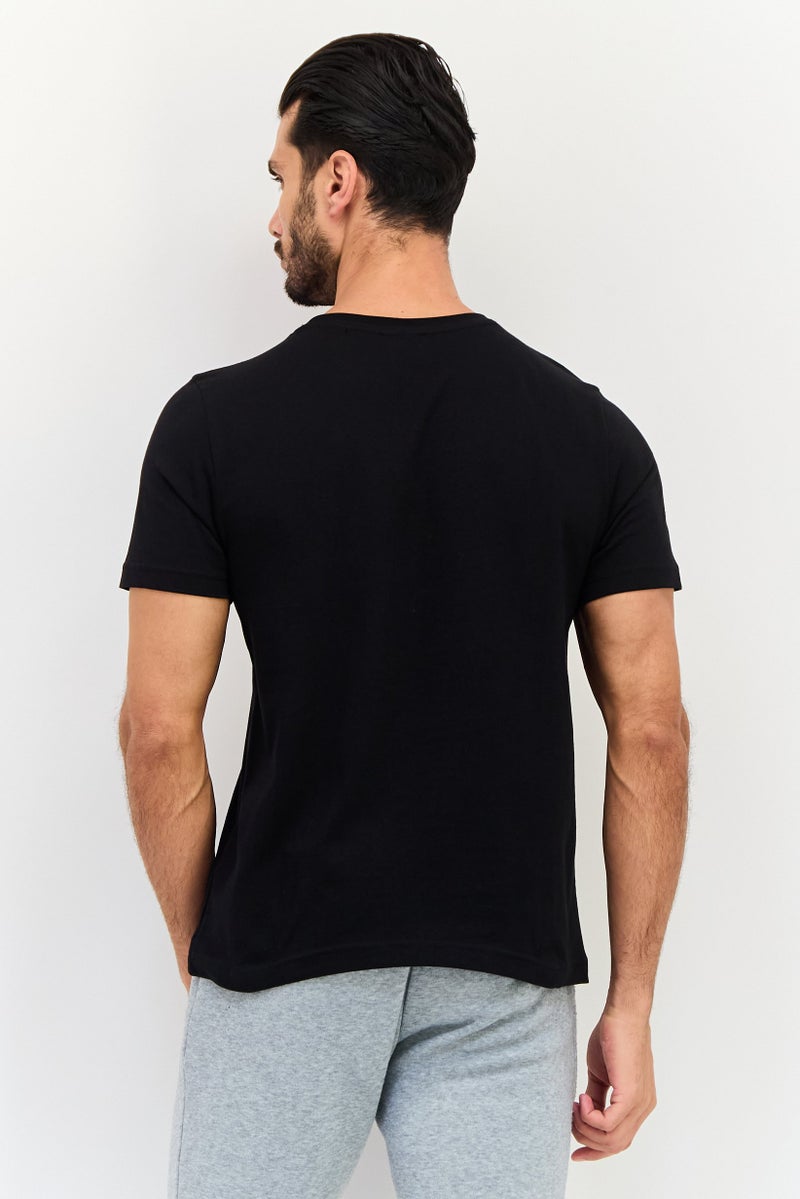 PUMA تي شيرت رياضي للرجال بأكمام قصيرة، خارجي، أسود - Image 3