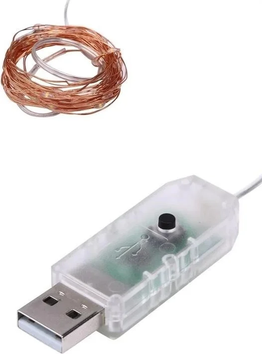Lisinya Christmas and Special Concept Decoration 5 mt LED Light with USB Connection