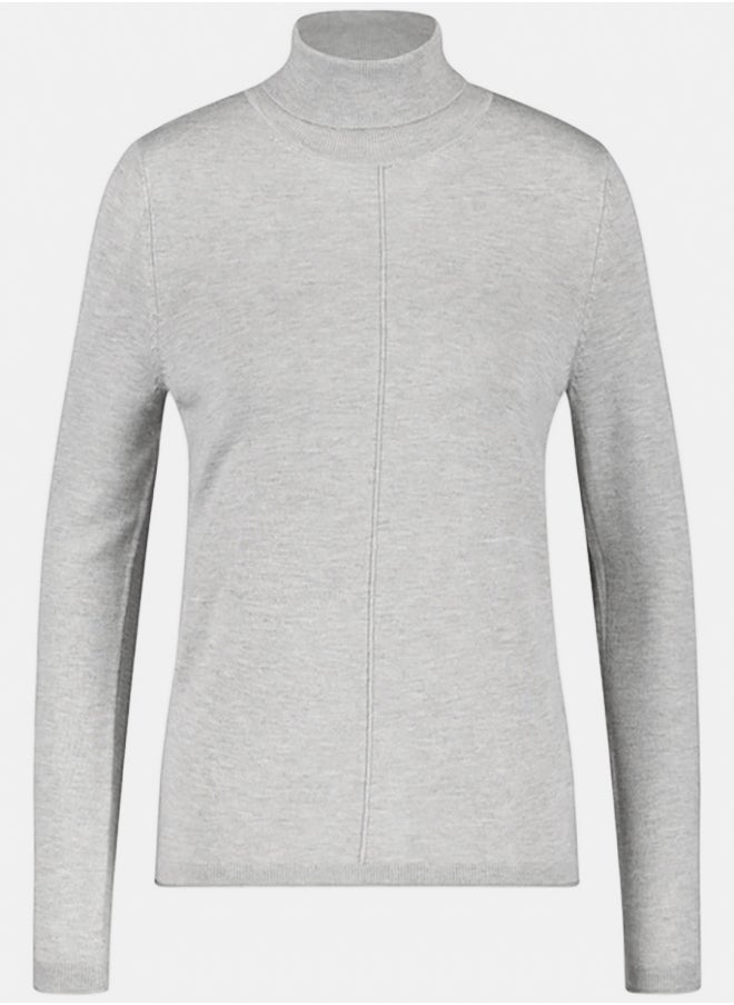 GERRY WEBER Polo Neck Jumper With Sleeve Vents  - Image 4