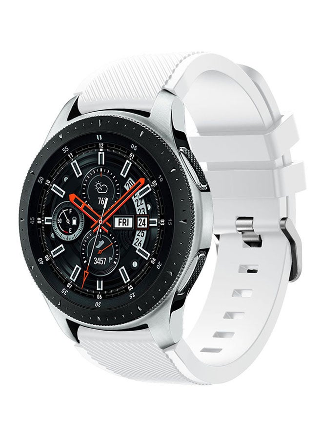 Voberry Silicone Replacement Strap For Samsung Galaxy Watch White  - Image 3