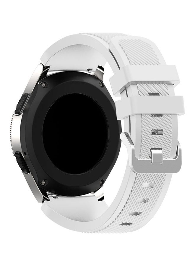 Voberry Silicone Replacement Strap For Samsung Galaxy Watch White  - Image 2