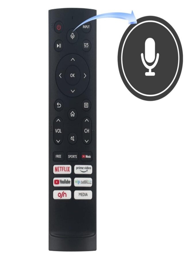 هايسنس - جهاز التحكم عن بعد لأجهزة تلفزيون Hisense Android/Laser/VIDAA، 65E7H لأجهزة تلفزيون Google Hisense UHD 4K ULED - Image 1