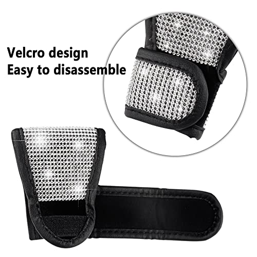 Aokdom Crystal Auto Gear Shift Cover Bling Car Accessories,Universal Car Knob Gear Stick Protector from Scratching with Rhinestone Covers Car Decor Accessories for Women(Bling-003) - Image 5