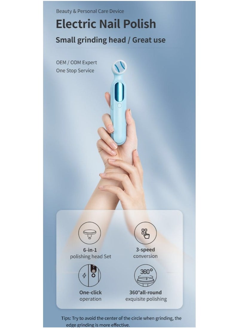 Generic Electric Manicure Pedicure Rechargeable Professional Nail File Shaper Grinder  - Image 5