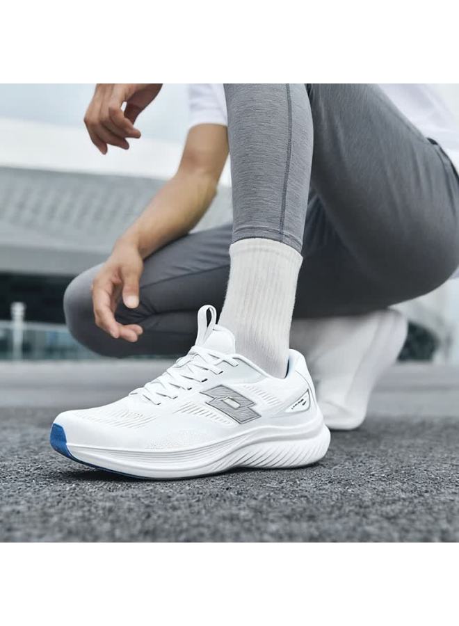 Lotto Women's Casual Couple Shoes Carbon Plate Shock Absorption Breathable Professional Racing Running Shoes Women 330 Gray Size 36 - Image 5