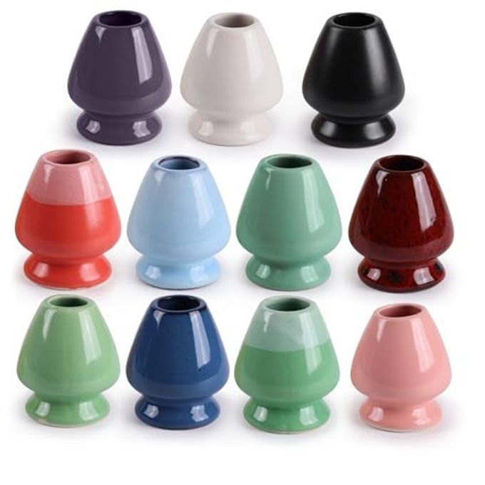 BambooMN Brand Matcha Tea Whisk Holder Soft Light Green - Image 3
